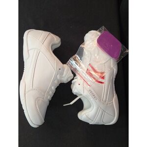 Chassé Flip IV Cheerleading mat Shoes‎ Kids Size 13Y White Red Sneakers